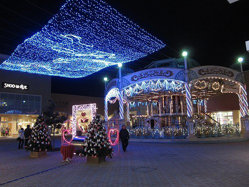 小山市 ハーヴェストウォークでxmasイルミネーションの点灯式 花火も上がるみたい 栃スポ