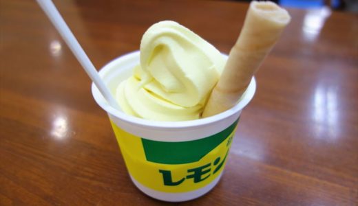 【食レポ】レモン牛乳ソフト｜佐野サービスエリアで食べられるご当地ソフトクリームを紹介！